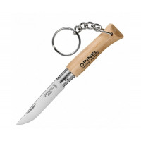 Нож-брелок Opinel №4, нержавеющая сталь, рукоять бук