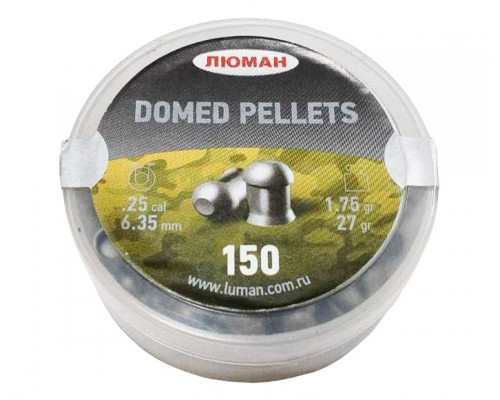 Пули Люман Domed Pellets 6,35 мм, 1,75 грамм, 150 штук